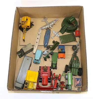 Lot 3499 - Dinky Various Unboxed Modesl including 1st Foden wagon, Thunderbolt, 25 series lorry and...