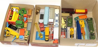 Lot 3500 - Dinky Various Vehicles including Tank transporter, Centurion tank, Coles mobile crane, Coles...