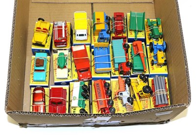 Lot 3513 - Matchbox 1-75's Regular Wheels a collection of 21 assorted models including 32 E-type Jaguar,...