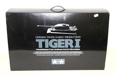 Lot 3534 - Tamiya Radio Control Tiger I Tank 1:16 scale (E, in original box)