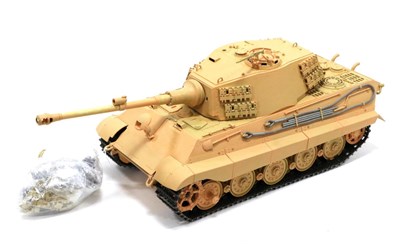 Lot 3535 - Tamiya Radio Control Tiger II (King Tiger) Tank 1:16 scale (no control unit)