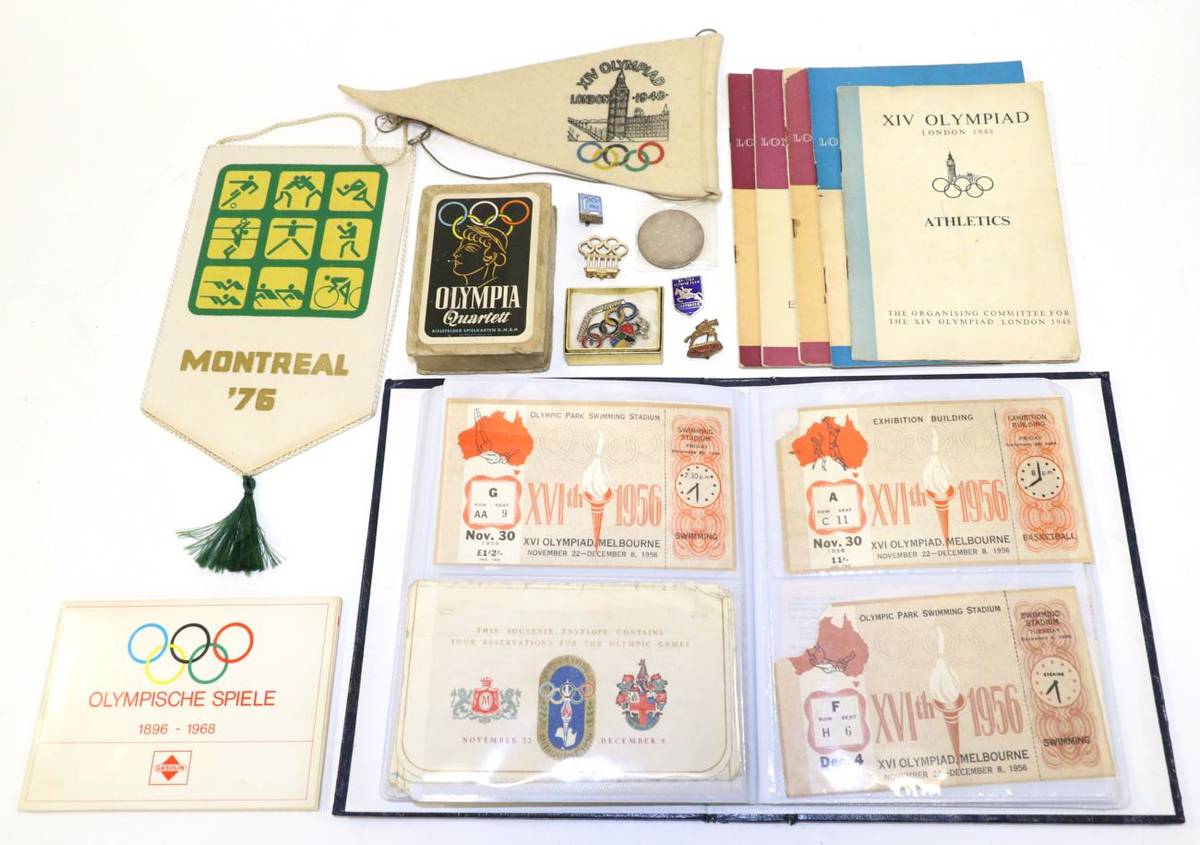 Lot 3006 - Olympic Games Related Items Including