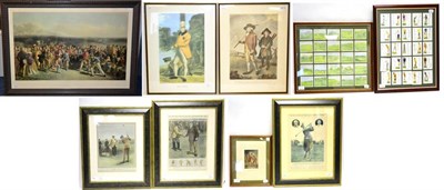 Lot 3015 - Golf Related Prints To the Society of Golfers at Blackheath, The Golfers - A Grand Match, John...