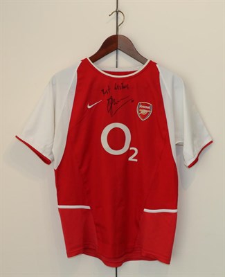 Lot 3018 - Arsenal Signed Shirt signed by Dennis Bergkamp