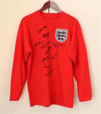 Lot 3025 - England World Cup 1966 Signed Shirt signed by 10 players