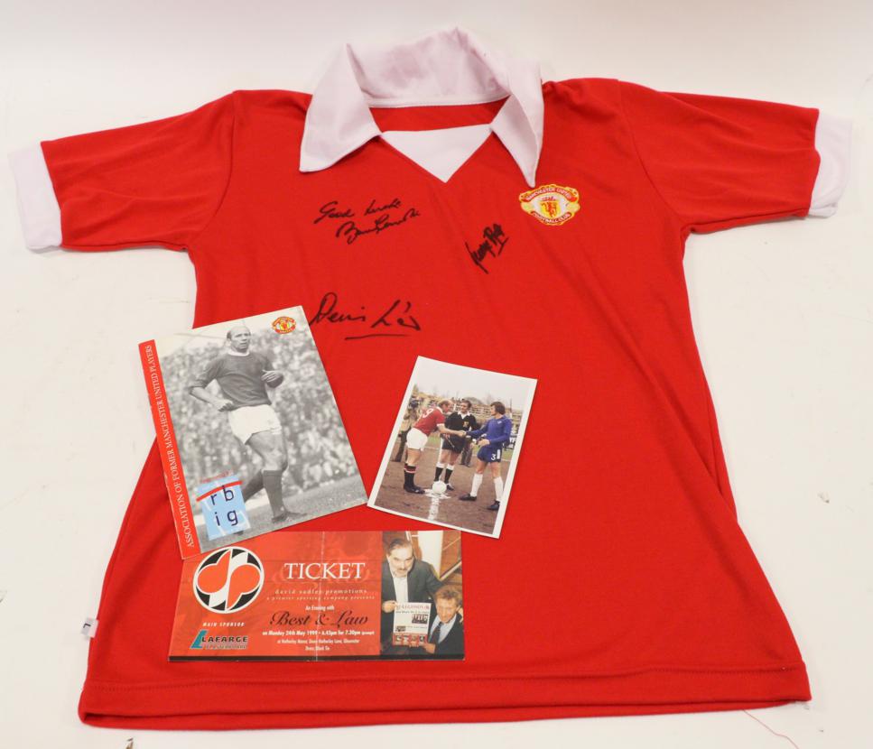 george best signed shirt