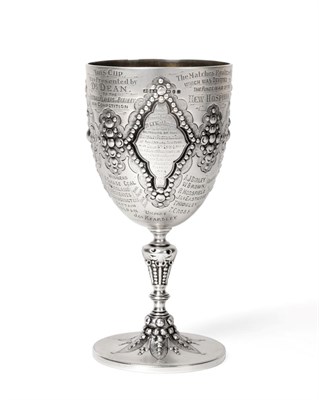 Lot 3045 - Silver Presentation Goblet Presented To Burnley Football Club 1883 For Their Victory Over The...