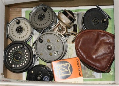 Lot 3053 - Eight Mixed Reels, including Youngs Beaudex and Pridex, Magnum 200D and Ambidex Casting reel