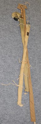 Lot 3055 - Three Split Cane Fishing Rods, comprising a Hardy 3pce 'Hololite', Hardy 3pce 8' 9"; 'L.R.H....