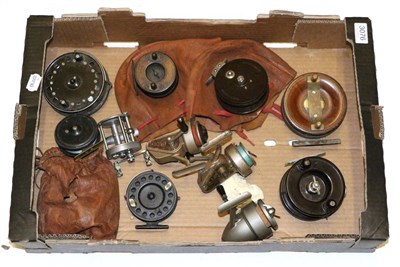 Lot 3076 - Eleven Mixed Reels, including Fosters fly reel, Allcock 'Aerialite' and other centrepin reels,...