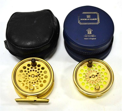 Lot 3104 - Hardy The Sovereign 5/6/7 Reel with spare spool both in Hardy zip