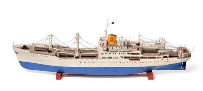 Lot 3145 - Scratchbuilt Model Of Monasterio Class Freighter/Passenger Ship 'Monte Ulia' (Anzar Line)...