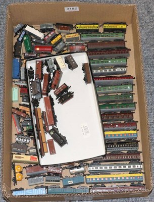 Lot 3182 - N Gauge A Collection Of Assorted British Outline Rolling Stock including a few Continental examples