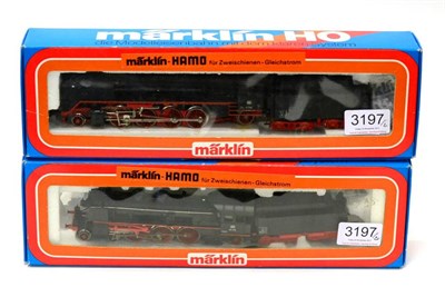 Lot 3197 - Marklin Hamo HO Gauge Two Steam Outline Locomotives 8393 4-6-2 DB 18478 and 8382 2-8-2 DB 41334...