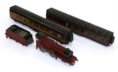 Lot 3199 - Part Constructed OO Gauge Kit Of MR 4-4-0 Locomotive And Tender together with two Exley...