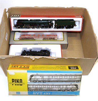 Lot 3216 - HO Gauge Locomotives Jouef 8260 4-8-2 SNCF 241P7; Fleischmann 4095 0-10-0T NS 9602; Piko...