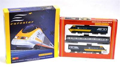 Lot 3227 - Hornby Railways OO Gauge Two Gift Sets R370 High Speed Train Pack and HO Gauge Eurostar Class...