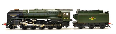 Lot 3248 - DJH Constructed O Gauge Kit Of 2-10-0 Class 9F Locomotive finished in green as BR 92220 Evening...