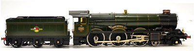 Lot 3265 - O Gauge A Finescale Model Of 4-6-0 King Class Locomotive King George V BR 6000 finish in black,...