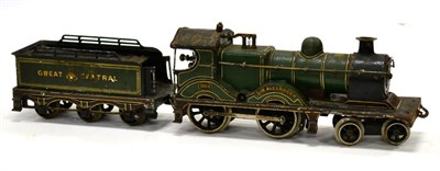 Lot 3277 - Bing C/w Gauge 1 4-4-0 Sir Alexander 1014 And 6-Wheel Great Central Tender (overall F-G, lacks...