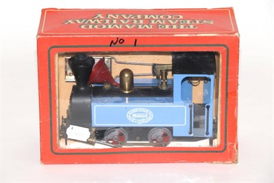 Lot 3290 - Mamod Live Steam O Gauge Locomotive blue (G-E box G-F)