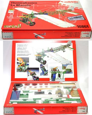 Lot 3313 - Marklin 10861 Themenkasten 'La Manche' monoplane construction kit (E, appears unopened, box E-G)