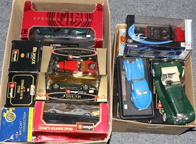 Lot 3331 - Burago And Others A Collection Of Assorted 1:24 Scale Models (all E boxes G) (18 boxed and 2...