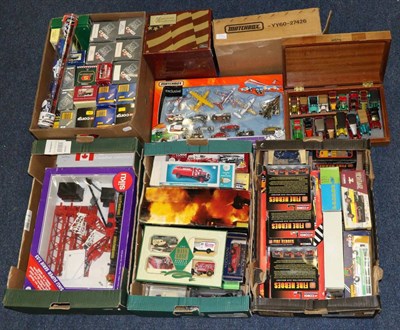 Lot 3333 - Corgi And Others A Collection Of Assorted Modern Models  including a Yesteryear set in wooden case