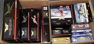 Lot 3334 - Corgi Aviation Archive AA38204 Douglas C47 Dakota, AA 38405 Blenheim MkIVf, AA38404 Bristol...