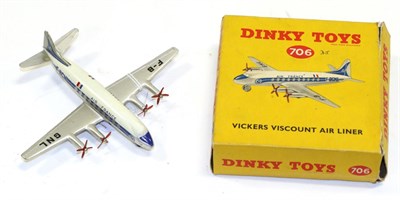 Lot 3362 - Dinky 706 Vickers Viscount Airliner Air France (E box G) together with Betal No.36 Train Set...