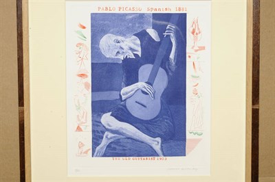 Lot 729 - David Hockney (b.1937)  "The Old Guitarist - The Blue Guitar" Signed and numbered in pencil,...