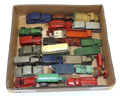 Lot 3377 - Dinky Various C1950 Models including Vauxhall, Oldsmobile, Lincoln Zephyr, Mobilgas Studebaker...