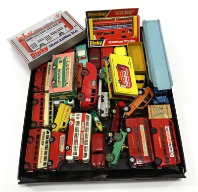 Lot 3379 - Dinky Various Unboxed Models including Studebaker, Austin Somerset, three Double deck buses all...