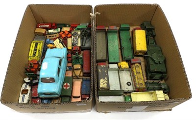 Lot 3380 - Dinky Various Unboxed Models including three 2nd type Fodens (chain, flat and wagon), Big...