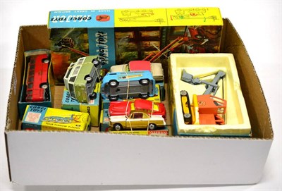 Lot 3388 - Corgi Various Models 441 Volkswagen Toblerone van (E box G) 1128 Priestman Luffing Shovel (E-G...