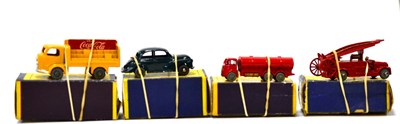 Lot 3396 - Matchbox 1-75's 9 Fire engine, gold trim MW; 11 Esso tanker, small decal to rear and gold trim, MW