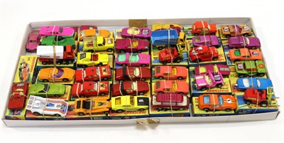 Lot 3398 - Matchbox 1-75's Superfast A Collection Of 37 Examples (all E boxes E) and three unboxed...