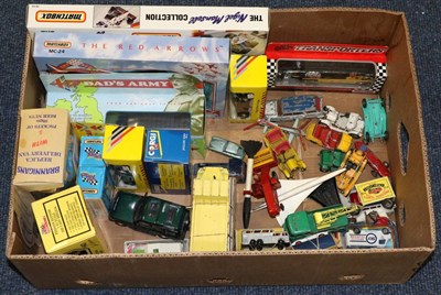 Lot 3407 - Various Diecast including Dinky 965 Euclid dumper (F box P) Corgi Combine harvester and others...