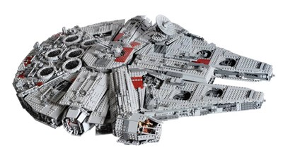 Lot 3413 - Lego 10179 Star Wars Millennium Falcon constructed, with original box and instructions 30";,...