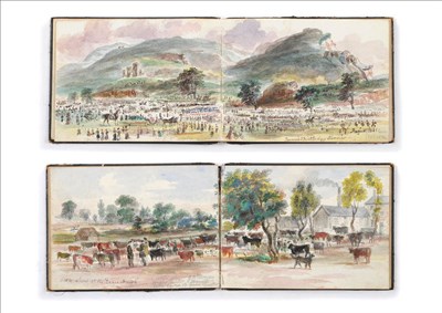 Lot 752 - English School (19th century) The Queen's Birthday Review, August 1881 Pencil and watercolour...