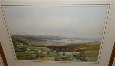 Lot 759 - David Bates (1840-1921) "From the Summit of Wansfell" Signed, inscribed with the title and...