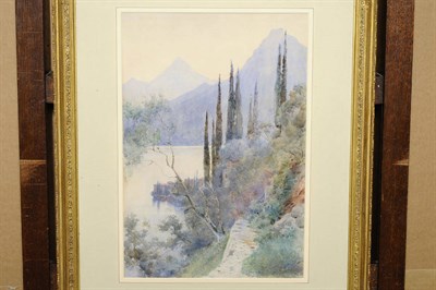 Lot 779 - Ella du Cane (1880-1940) "The Park of the Villa Monastero, Varenna, Lake Como" Signed,...