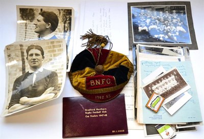 Lot 3013 - Bradford Northern Rugby League Related Items including Players Cap 'BNFC 1912-13'; Team...