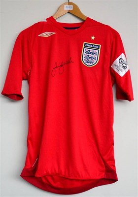 Lot 3015 - David Beckham Signed England Shirt red World Cup 2006; with Prestige Certificate of Authenticity