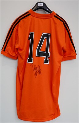 Lot 3024 - Johan Cruyff Signed Netherlands Shirt No.14; with Prestige Certificate of Authenticity