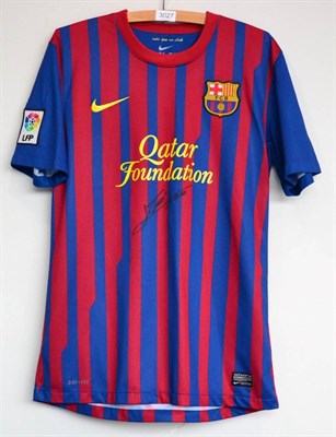 Lot 3027 - Lionel Messi Signed Barcelona Shirt record goals season shirt; with Prestige Certificate of...