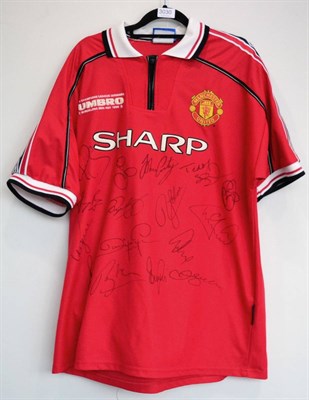 Lot 3030 - Manchester United Signed Shirt 1999 Treble Winners multiple signatures; with Prestige...