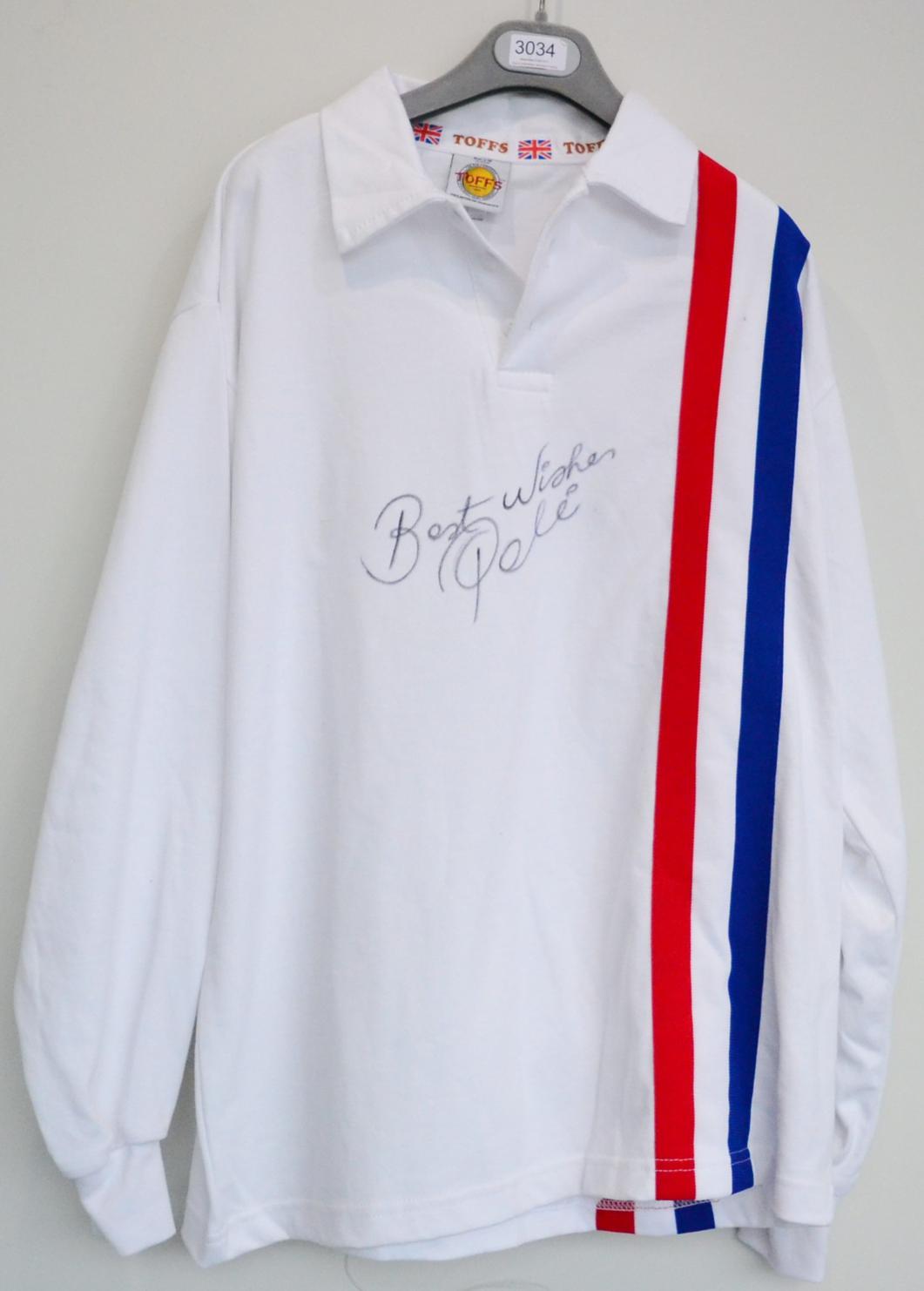 Lot 3034 - Pele Signed Replica 'Escape To Victory' Shirt with Prestige Certificate of Authenticity