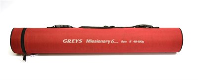 Lot 3058 - A Greys 9ft Missionary 6 Travel Spin Rod, six piece rod 40-100g, in bag and tube (as new)