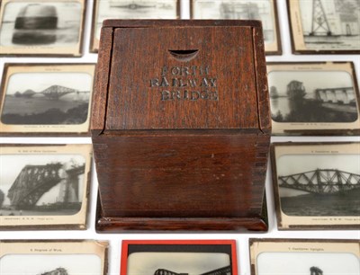 Lot 3176 - Forth Railway Bridge Glass Magic Lantern Slides By G W Wilson 3.25"; square set of 12 depicting...